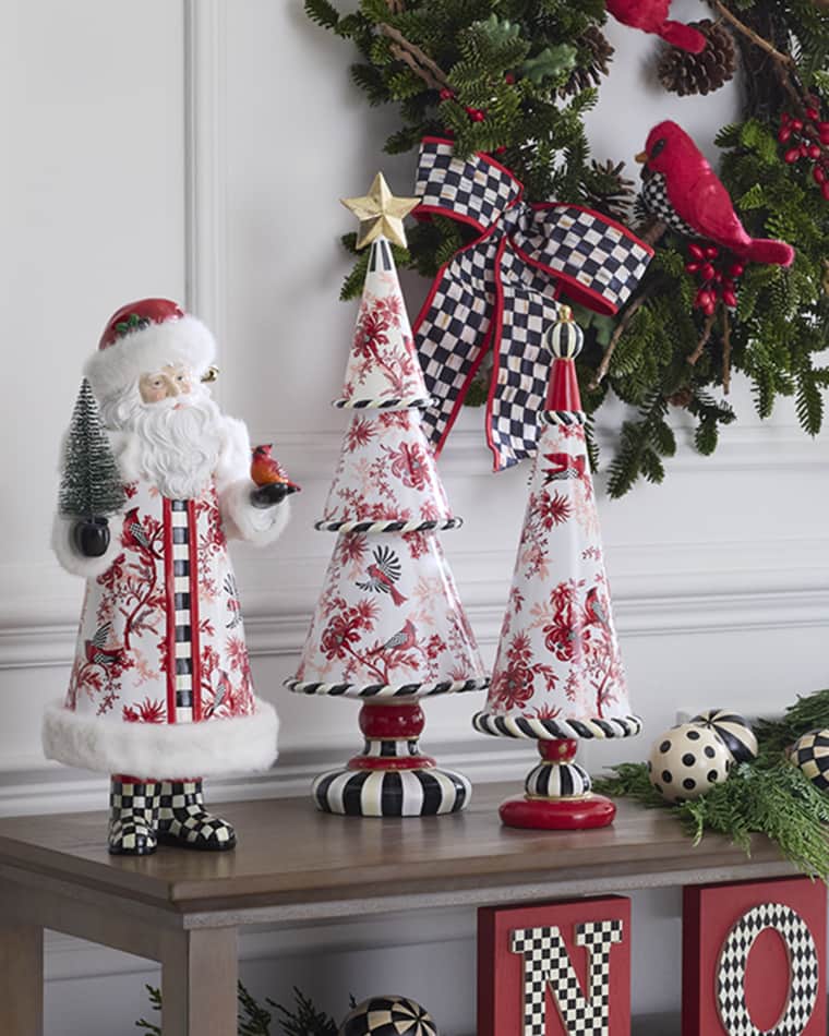 MacKenzie-Childs Cardinal Toile Tiered Tree