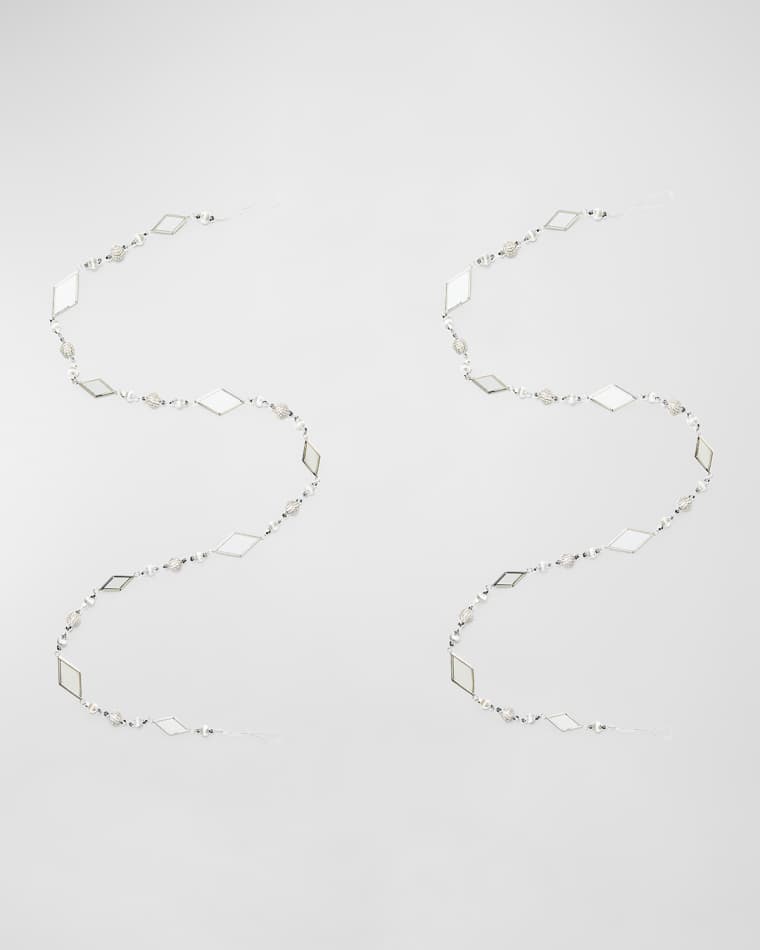 MacKenzie-Childs Crystal Palace Mirrored 60" Garland, Set of 2