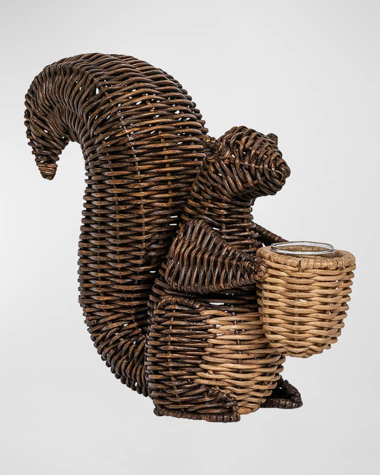 Juliska Devon Willow Squirrel Flameless Candle Holder