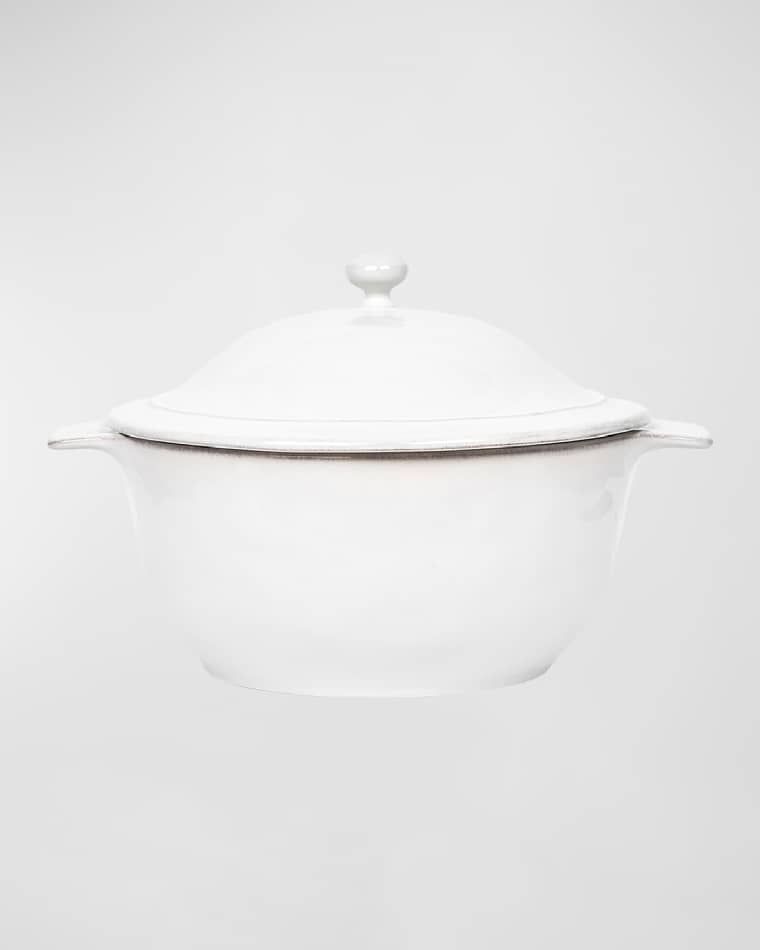 Juliska Puro Whitewash Lidded Casserole Dish, 12"
