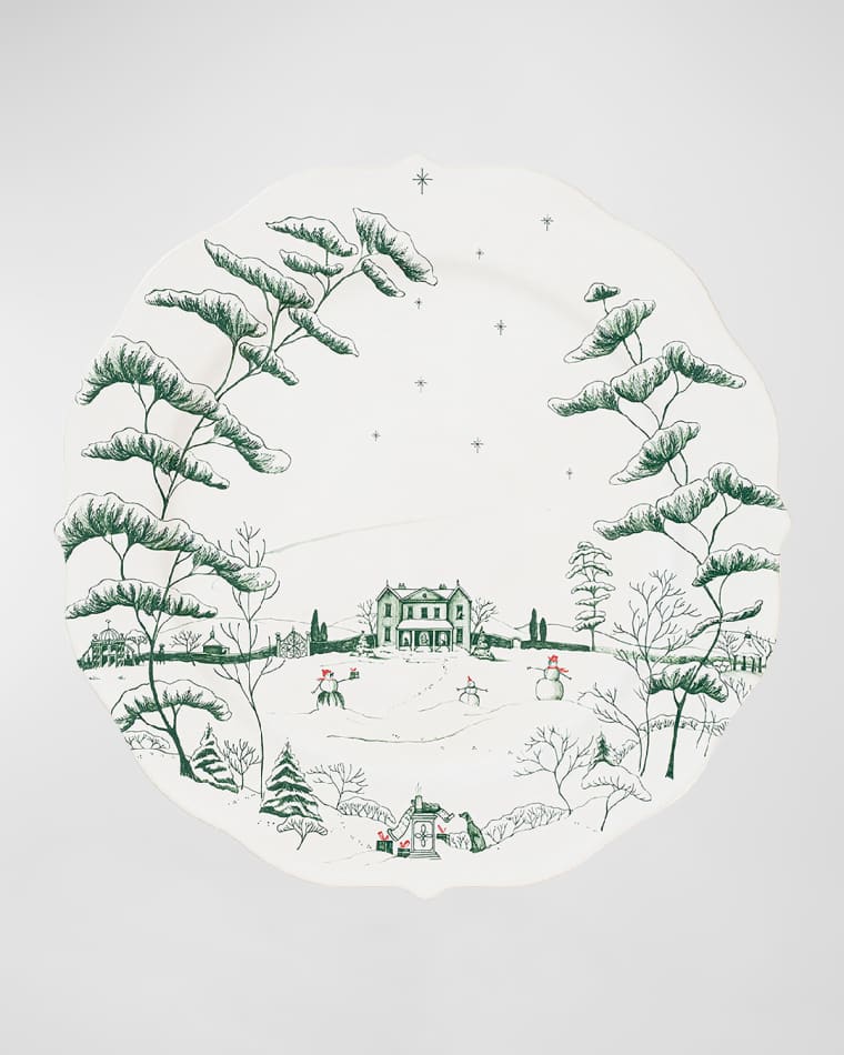 Juliska Country Estate Winter Frolic Charger Evergreen