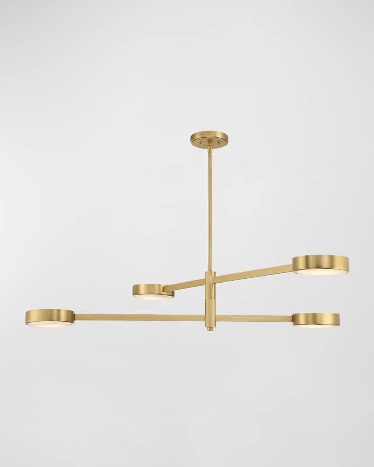 Crystorama Orson 4-Light Linear Chandelier