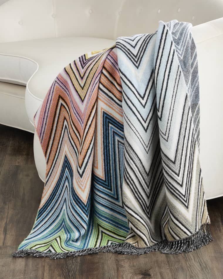 Missoni Home Plume Wool-Blend Throw, 51" x 75"