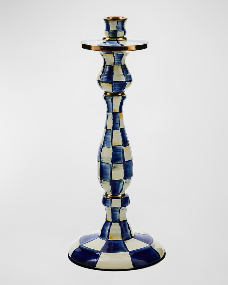 MacKenzie-Childs Royal Check Large Candlestick