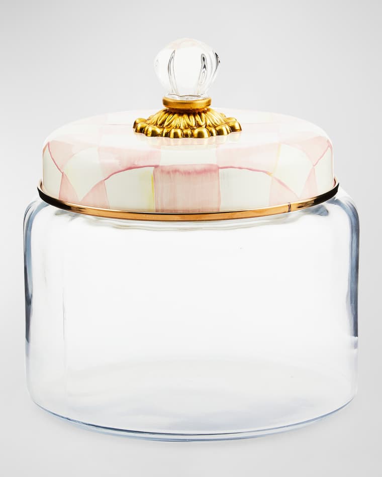MacKenzie-Childs Rosy Check Kitchen Canister, Medium
