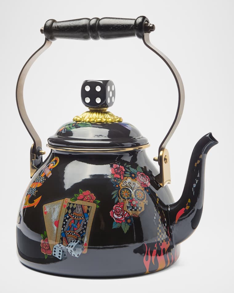 MacKenzie-Childs Tattoo 2-Quart Tea Kettle