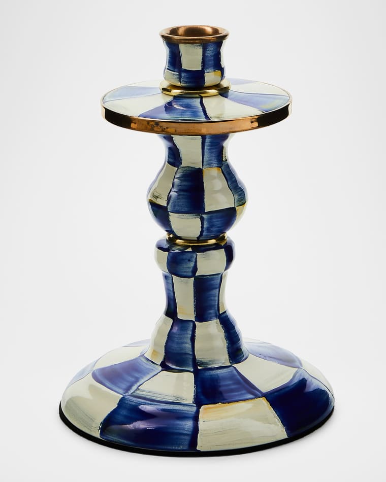 MacKenzie-Childs Royal Check Small Candlestick