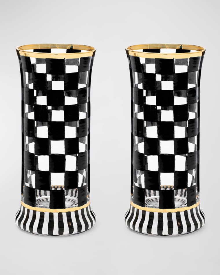 MacKenzie-Childs Carnival Highball Glasses, Set of 2