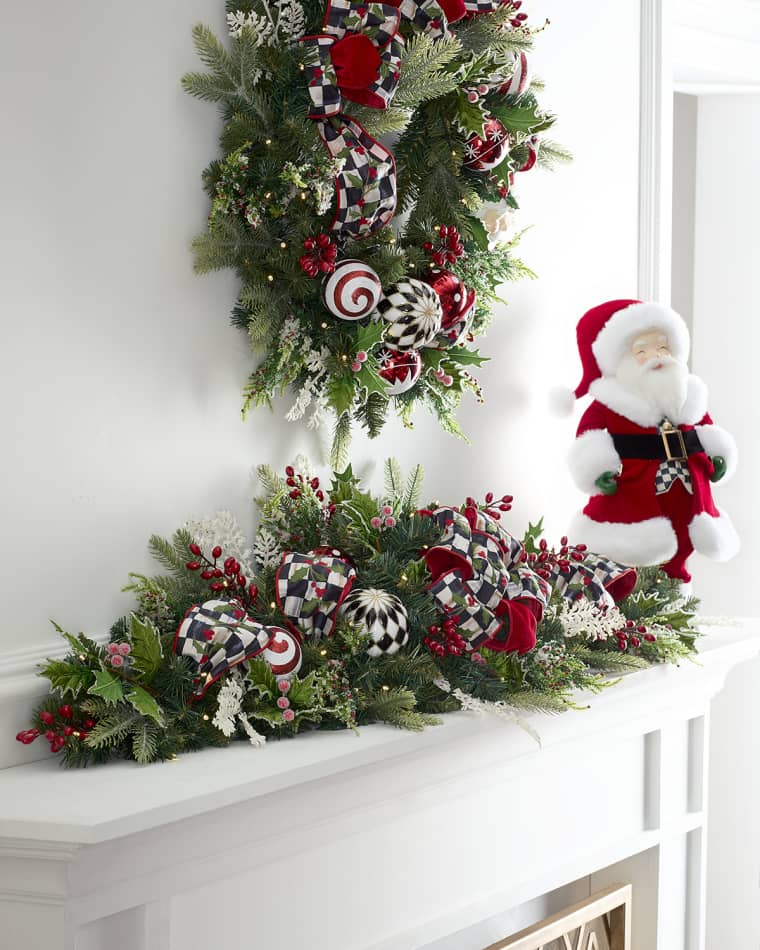 MacKenzie-Childs Nick's Pick Mantle Garland, 53"