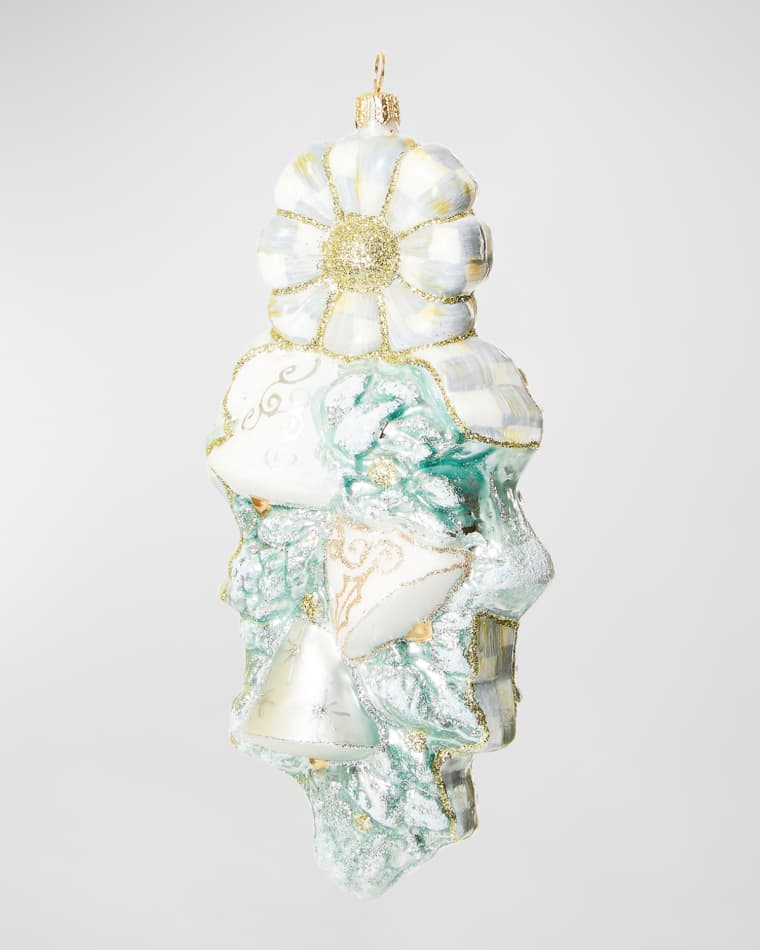 MacKenzie-Childs Crystal Palace Bell Swag Glass Ornament