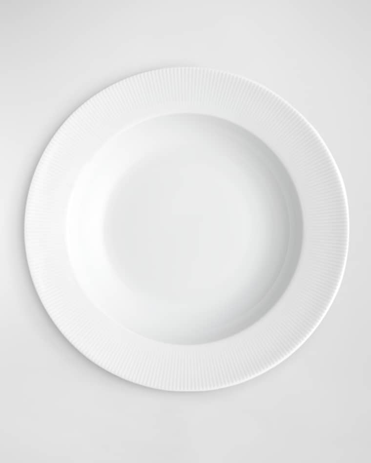 PILLIVUYT Eventail 11" Rimmed Plate, Set of 4 Eventail 11" Coupe Plate, Set of 4 Eventail 8.25" Coupe Plate, Set of 4