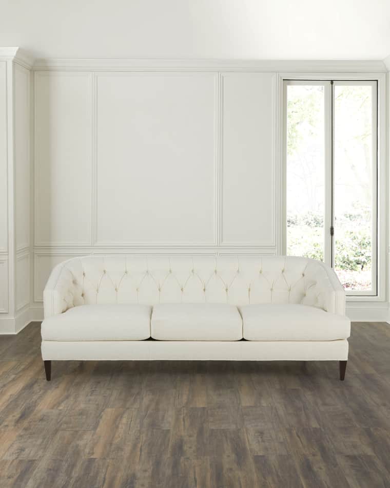 Massoud Ceder Tufted-Back Sofa, 88"