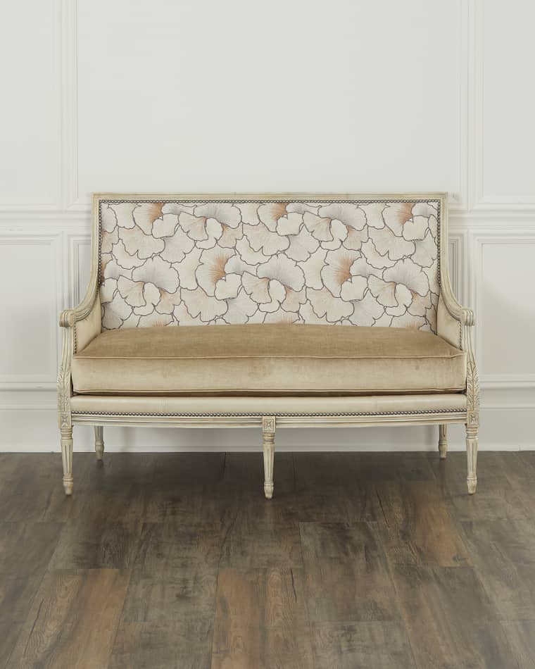 Massoud Shai Leather Settee