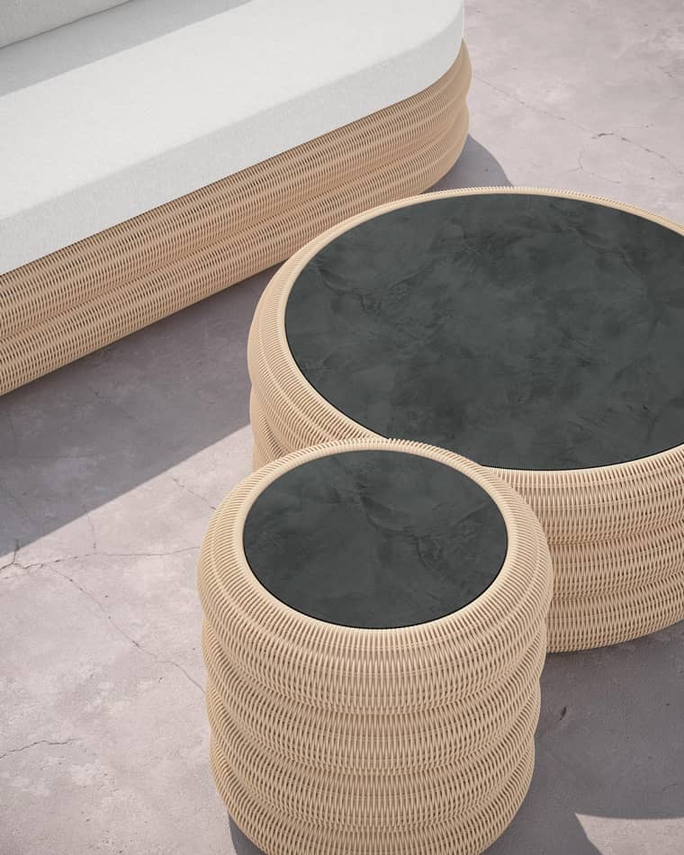 Azzurro Living Texoma Side Table - Micron Dekton Top