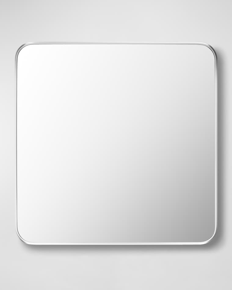 Surya Aranya 24" Square Wall Mirror, Silver