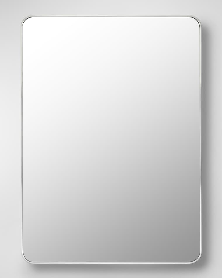 Surya Aranya 41" Rectangle Wall Mirror, Silver