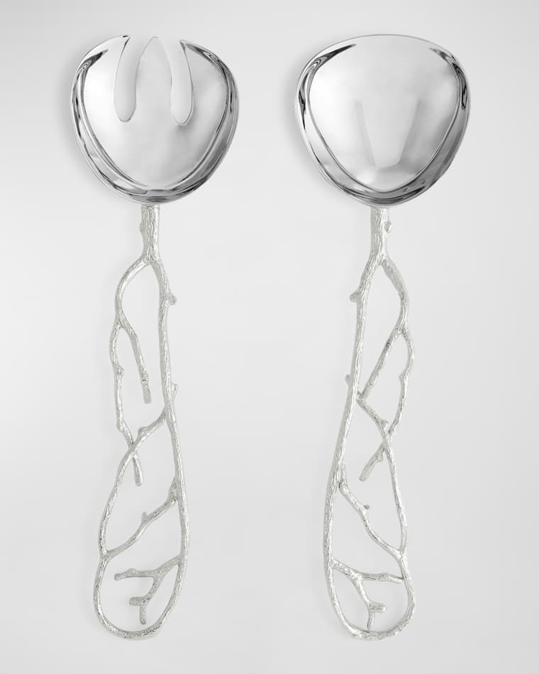 Michael Aram Pomegranate Silver & Gold 2-Piece Serving Set