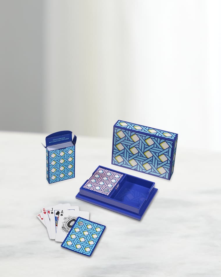 Jonathan Adler Basketweave Lacquer Card Set