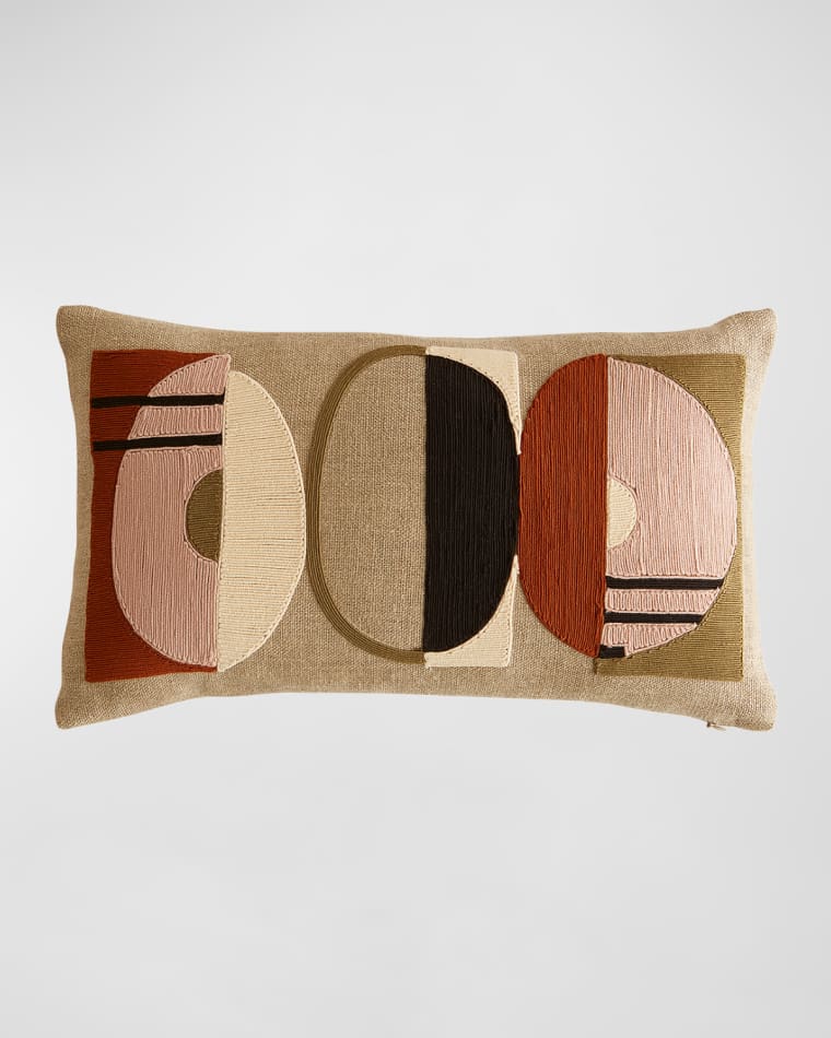 Jonathan Adler Monterey Circles Pillow, 12" x 20"