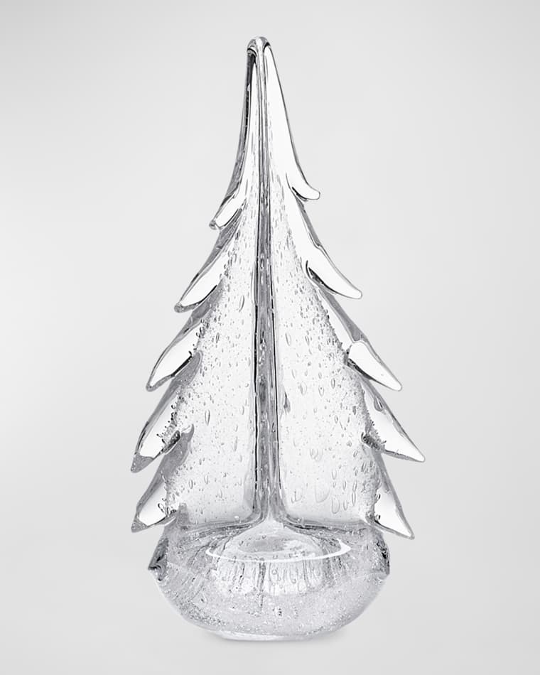 Simon Pearce Bubble Evergreen Glass Tree, 12"