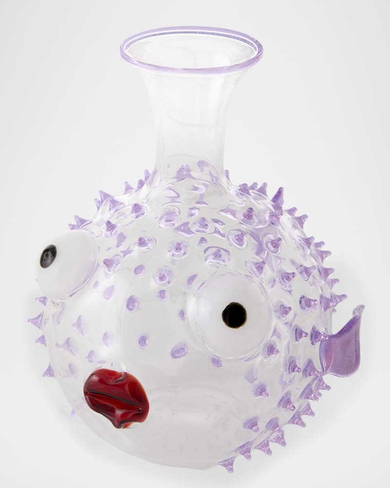 Massimo Lunardon Pufferfish Decanter, 68 oz.