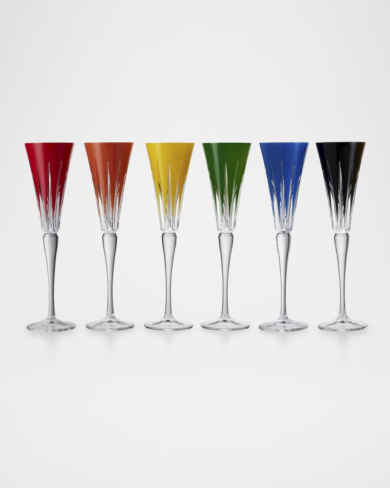 Waterford Crystal New Year Firework 5.9 oz. Champagne Flutes, Set of 6