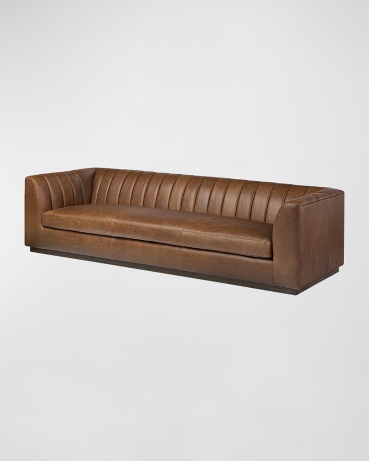 Four Hands Alec Leather Sofa, 98"