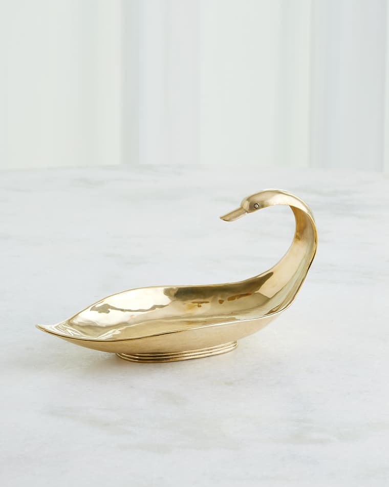 Global Views Brass Duck Bowl, Small