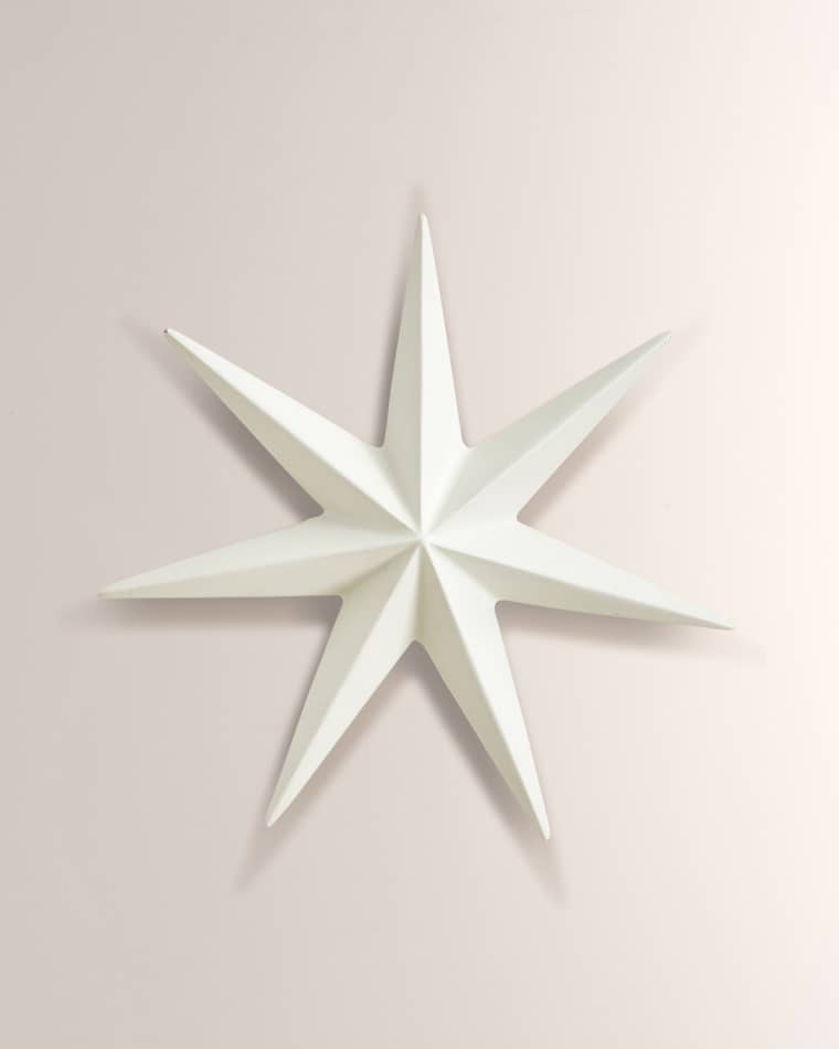 Global Views Stellar White Wall Star - Small