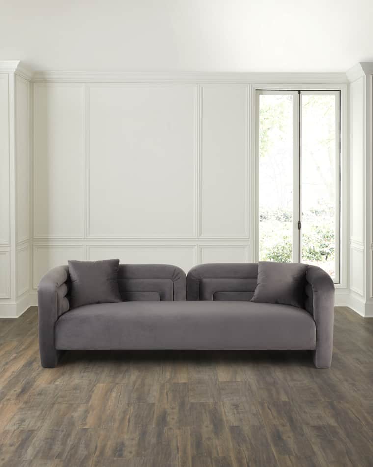 Haute House Quinn Velvet Sofa, 93"
