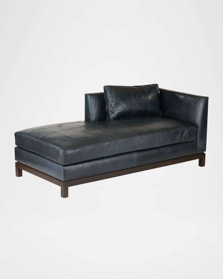 Arteriors Edmond Leather Chaise