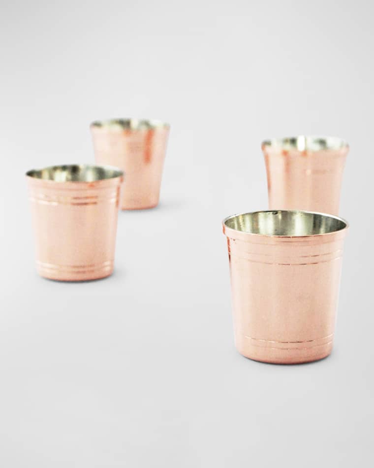 Coppermill Kitchen Vintage Inspired Art Deco Shot Glasses, Set of 4