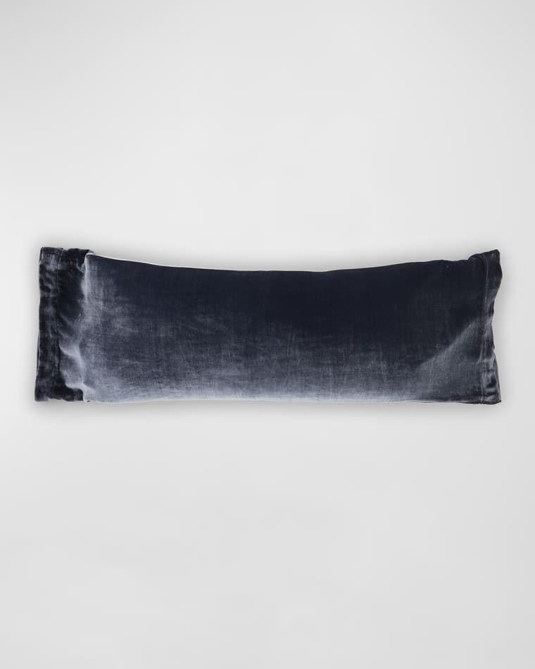 TL at Home Silk Velvet Opened-Ended Pillow, 15" x 36"