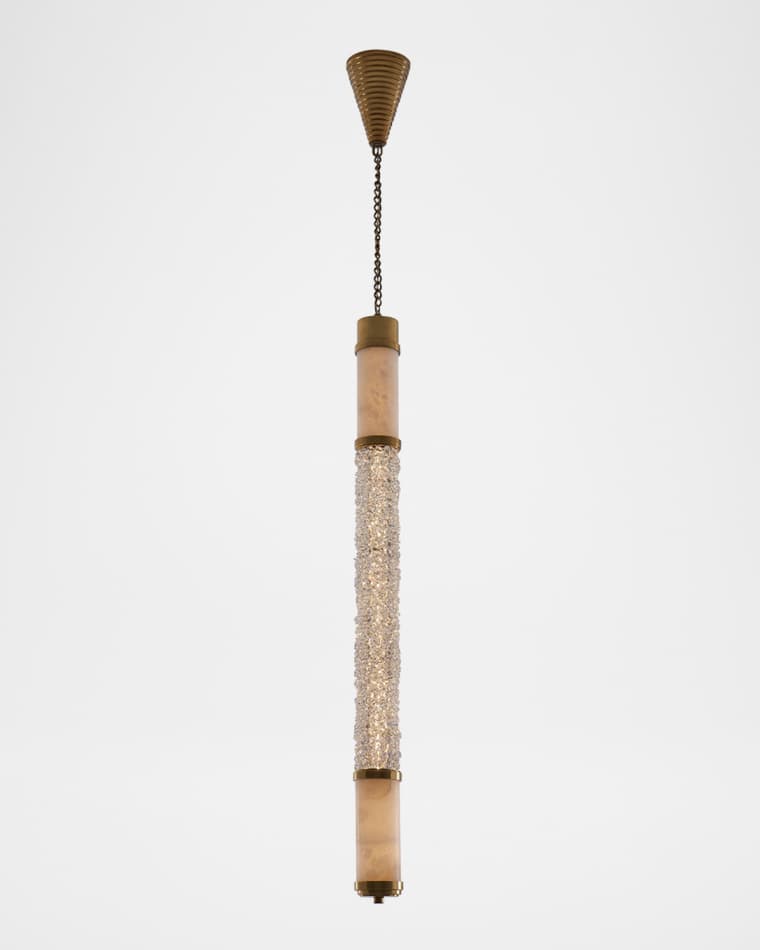 Kalco Lighting Tubo Alabaster Pendant