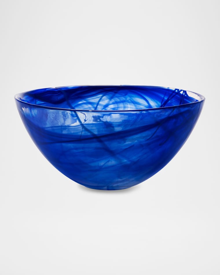 Kosta Boda Contrast Bowl Blue, Large