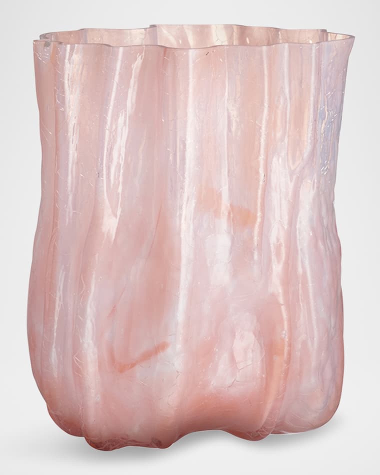 Kosta Boda Crackle Tall Vase, 11"