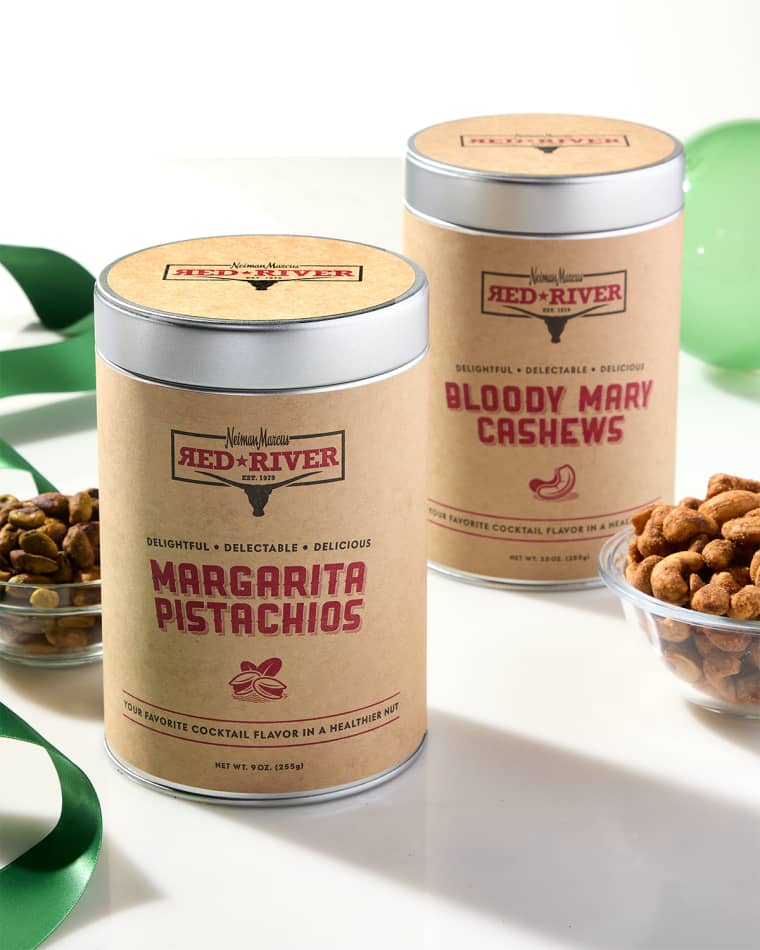 Neiman Marcus Red River Bloody Mary Cashews and Margarita Pistachios Set