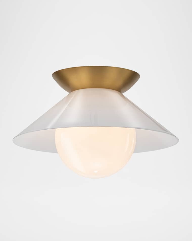 Lucas + McKearn Saucer 14" Flush Mount