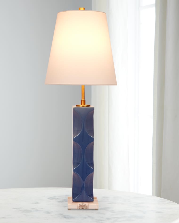 Old World Design Tracy 33" Ceramic Table Lamp with Linen Shade