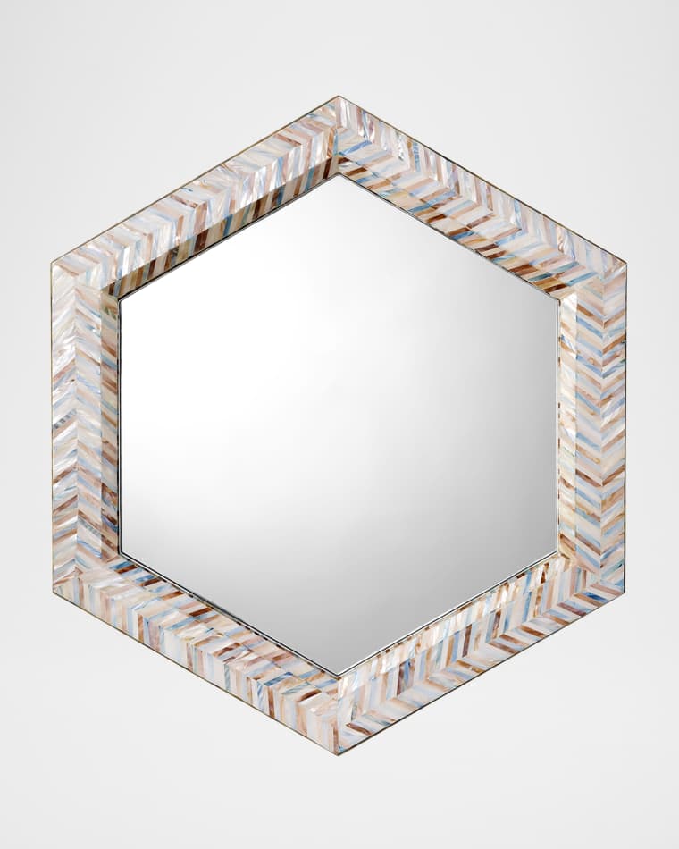 Jamie Young Academy Hexagon Wall Mirror