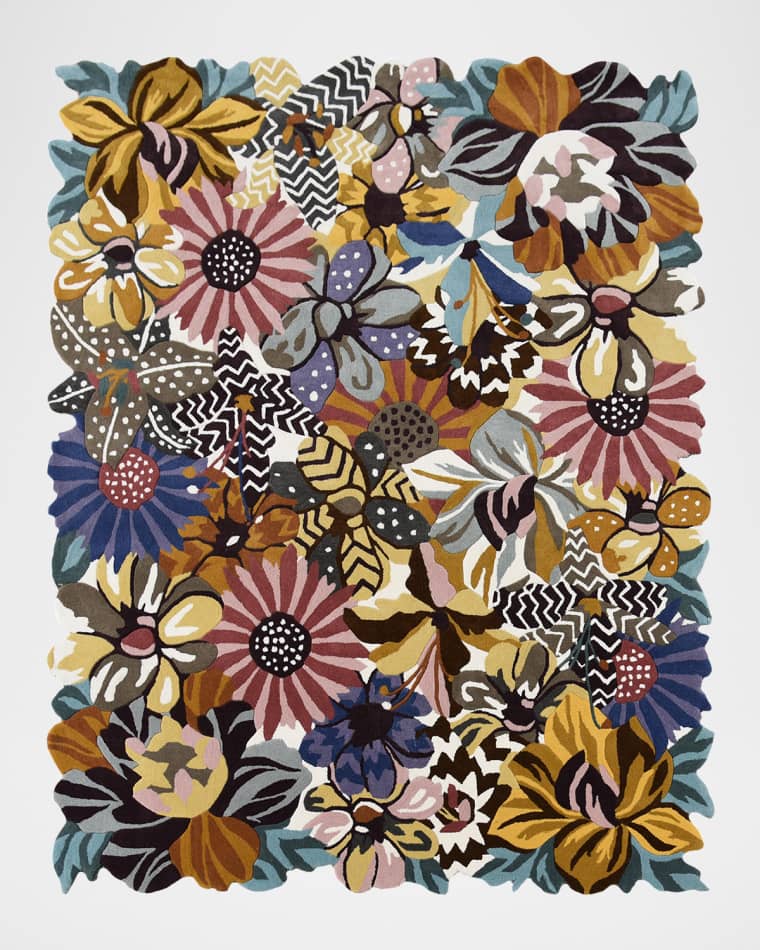MacKenzie-Childs Milano Floral Rug, 8' x 10'