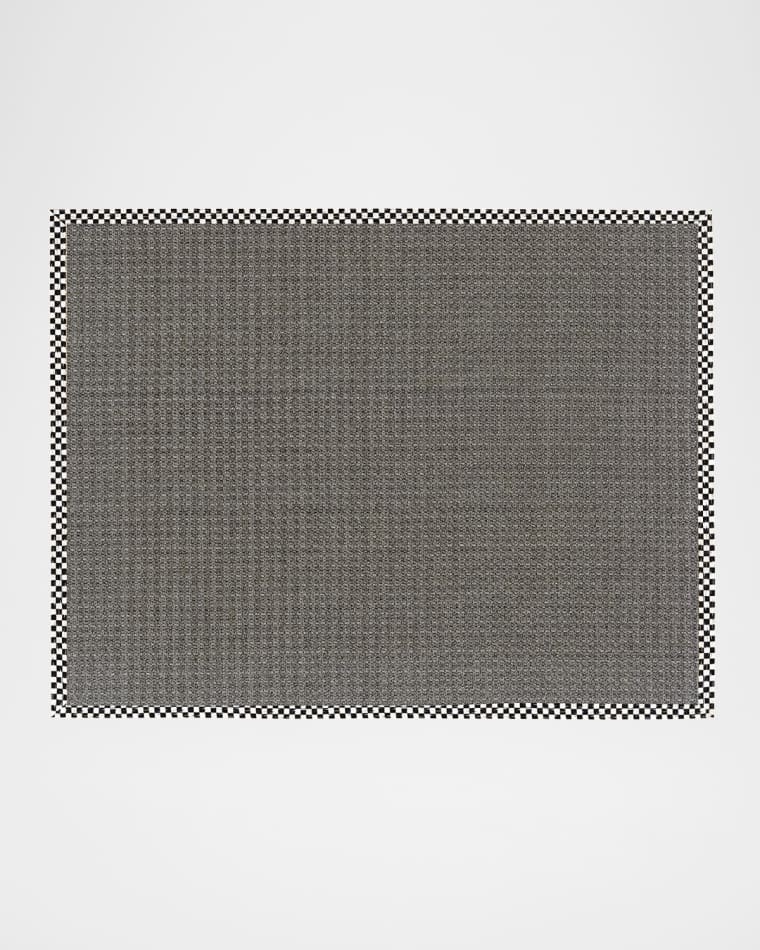 MacKenzie-Childs Courtly Check Grey Sisal Rug, 8' x 10'