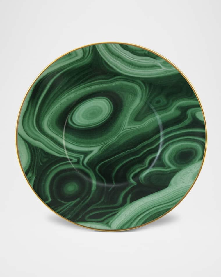 L'Objet Malachite Tea Saucer