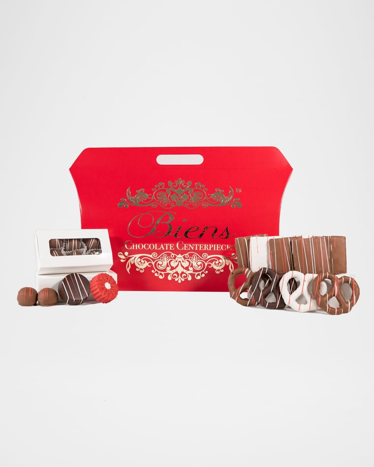 Biens Chocolate Centerpiece Christmas Tulip Tote Box