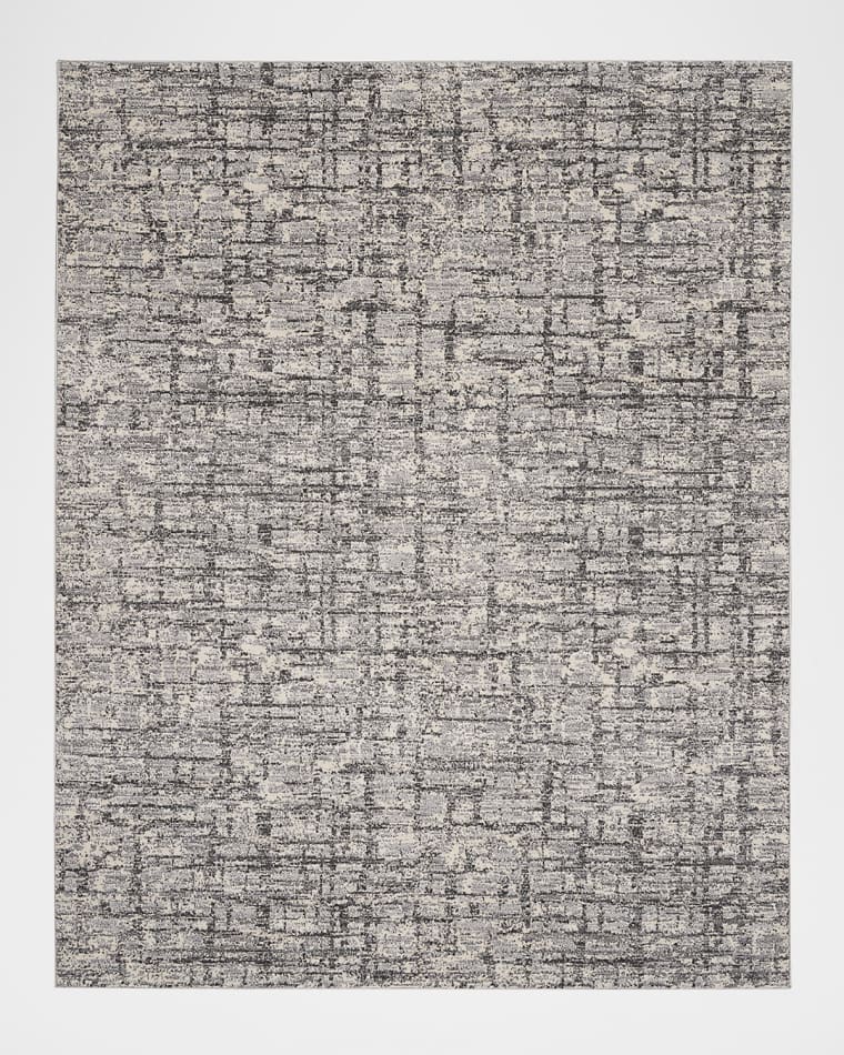 Calvin Klein Rush Ivory/Grey Power-Loomed Rug, 9' x 12'