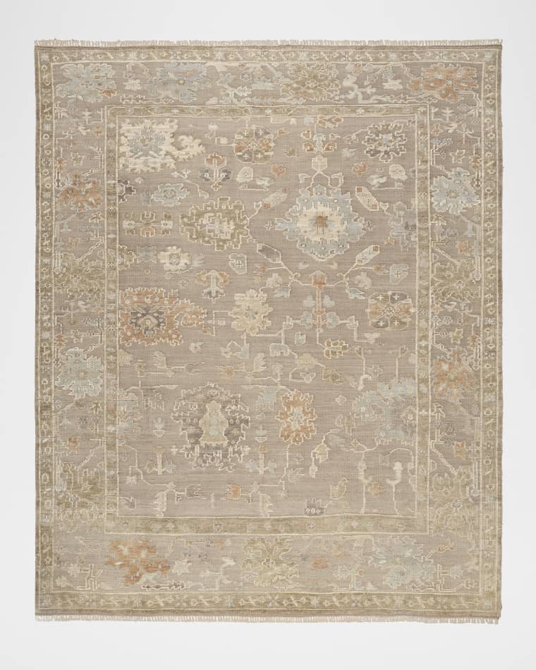 Nourison Whispers Taupe Hand-Knotted Rug, 8' x 10'