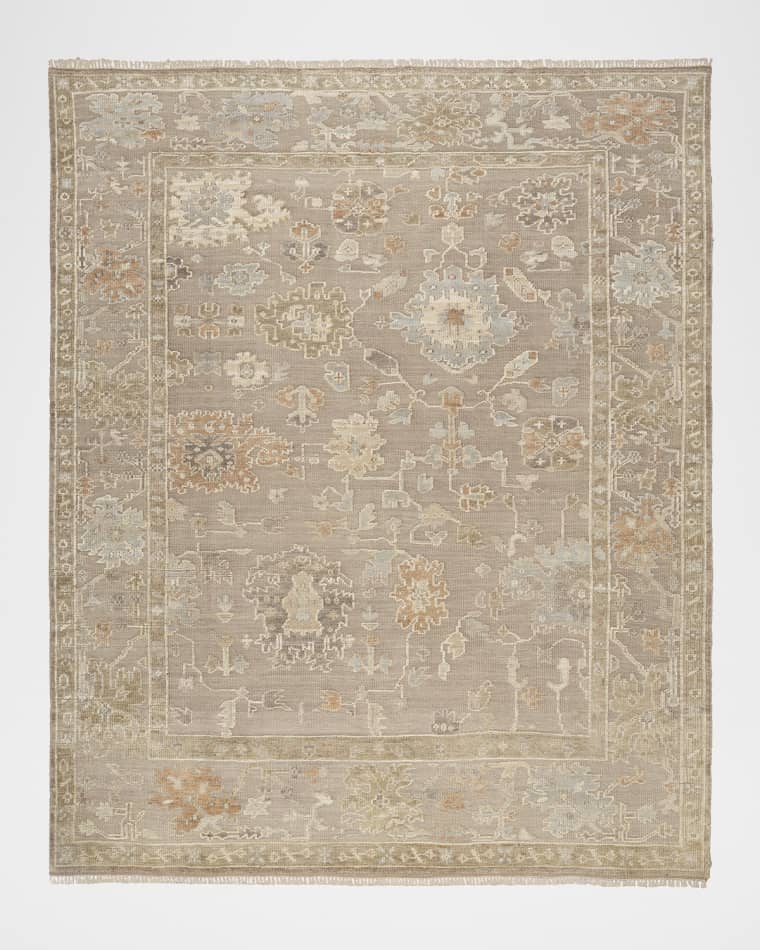 Nourison Whispers Taupe Hand-Knotted Rug, 9' x 12'