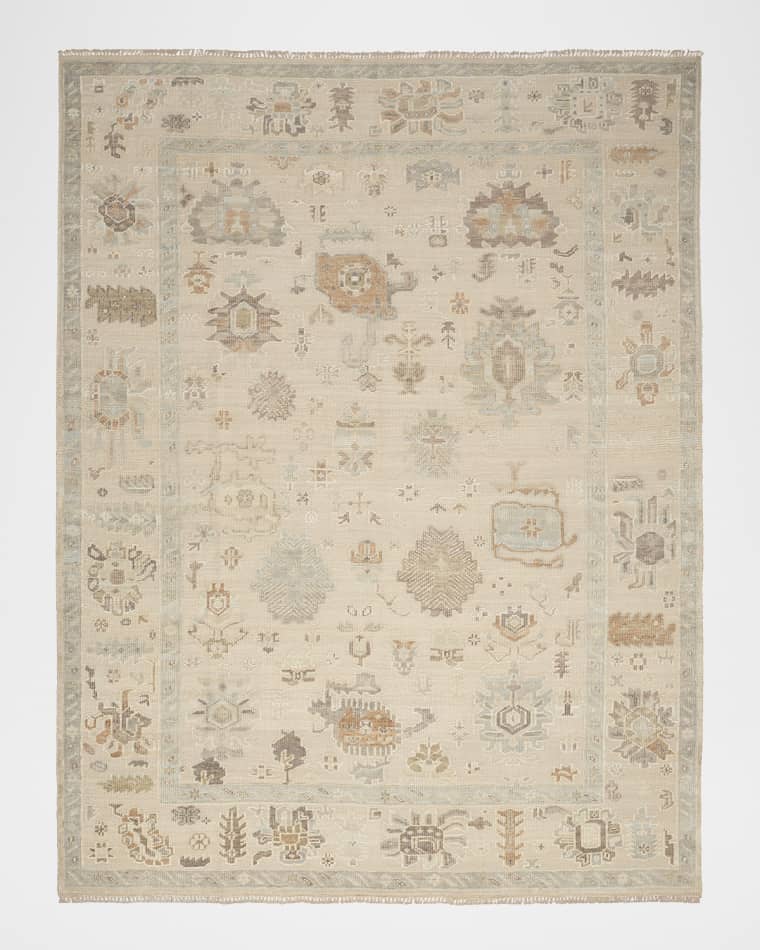 Nourison Whispers Beige Hand-Knotted Rug, 8' x 10'
