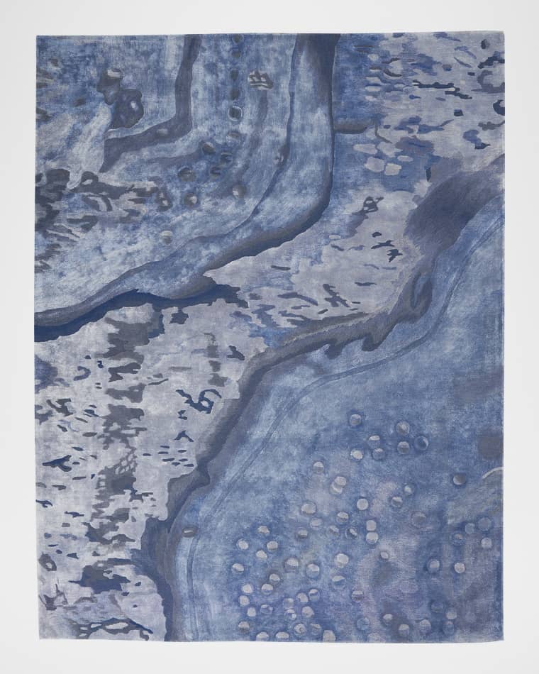 Nourison Prismatic Blue Hand-Tufted Rug, 8' x 10'