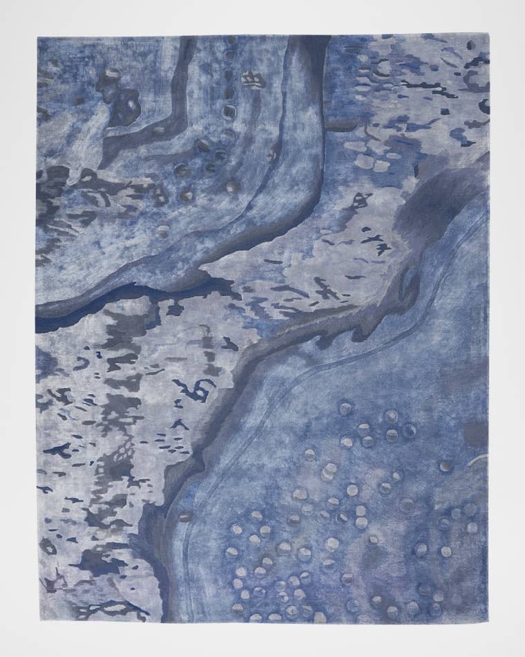 Nourison Prismatic Blue Hand-Tufted Rug, 10' x 14'
